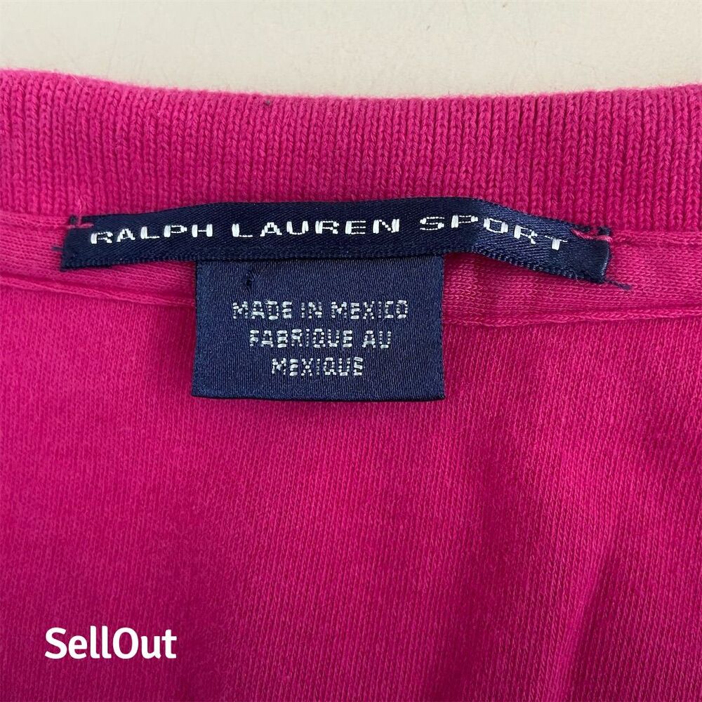 Ralph Lauren Women's Sleeveless Pink Polo Shirt Size L Casual - Picture 2 of 5